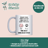Personalised “I’m Not From Your Sack But I Will Always Have Your Back” Funny Dog Dad White Ceramic Mug, Husband Dog Dad Gift, Boyfriend Dog Dad Gift