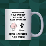 Best Hamster Dad Ever Mug, Funny Pet Gift for Hamster Lover, From Hamster to Daddy Mug, Hamster Dad Birthday Gift, Hamster Dad Christmas Gift