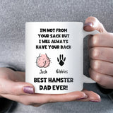 Best Hamster Dad Ever Mug, Funny Pet Gift for Hamster Lover, From Hamster to Daddy Mug, Hamster Dad Birthday Gift, Hamster Dad Christmas Gift