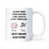 Best Snake Dad Ever Mug, Funny Snake Dad Christmas Gift, Snake Dad Birthday Gift, Reptile Dad Mug, Funny Father’s Day Gift for Snake Lovers