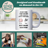 Best Snake Dad Ever Mug, Funny Snake Dad Christmas Gift, Snake Dad Birthday Gift, Reptile Dad Mug, Funny Father’s Day Gift for Snake Lovers