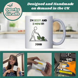 Personalised Funny Gardening Mug, I’m Sexy and I Mow It Mug, Garden Obsessed Dad Gift, Mowing Garden Funny Gift for Dad, Grandad Garden Gift