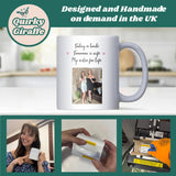 Personalised Photo Wedding Day Mug for Sister, Wedding Day Gift from Sister, Bride Keepsake from Sibling, Sentimental Wedding Gift to Sister
