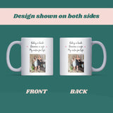 Personalised Photo Wedding Day Mug for Sister, Wedding Day Gift from Sister, Bride Keepsake from Sibling, Sentimental Wedding Gift to Sister