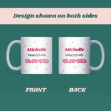 Personalised Diagnosed with Slay-DHD Mug, Funny ADHD Mug, Secret Santa Gift for Friend, Slay Mug for Sister or Daughter, Personalised Christmas ADHD Gift