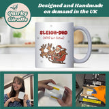 Sleigh-DHD Mug, Funny ADHD Christmas Mug, Secret Santa Gift, ADHD Humour Mug for Friends, Christmas Gift for Work Colleagues & Family