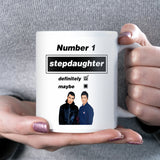Oasis Definitely Maybe Mug for Step Daughter, Step-Daughter Oasis Birthday Gift, Christmas Gift for Step Daughter, Number One Stepdaughter