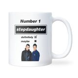 Oasis Definitely Maybe Mug for Step Daughter, Step-Daughter Oasis Birthday Gift, Christmas Gift for Step Daughter, Number One Stepdaughter