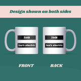 Personalised Oasis Tea’s Electric Mug, Funny Oasis Lyric Mug, Oasis Fan Secret Santa Gift, Oasis Birthday Gift, Customised Oasis Present