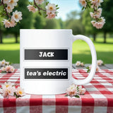 Personalised Oasis Tea’s Electric Mug, Funny Oasis Lyric Mug, Oasis Fan Secret Santa Gift, Oasis Birthday Gift, Customised Oasis Present