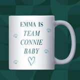 Personalised Team Connie Baby White Mug, Connie Baby Gift, TSITP Christmas Gift, Team Bonrad, TSITP Birthday for Friend, Conrad Fisher Gift