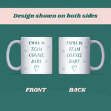 Personalised Team Connie Baby White Mug, Connie Baby Gift, TSITP Christmas Gift, Team Bonrad, TSITP Birthday for Friend, Conrad Fisher Gift