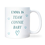 Personalised Team Connie Baby White Mug, Connie Baby Gift, TSITP Christmas Gift, Team Bonrad, TSITP Birthday for Friend, Conrad Fisher Gift