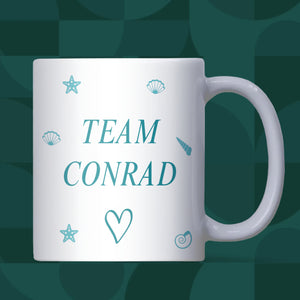 Team Conrad White Mug, Connie Baby Gift, TSITP Christmas Gift, Team Bonrad, TSITP Birthday for Friend, Conrad Fisher Gift
