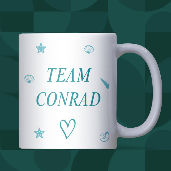 Team Conrad White Mug, Connie Baby Gift, TSITP Christmas Gift, Team Bonrad, TSITP Birthday for Friend, Conrad Fisher Gift