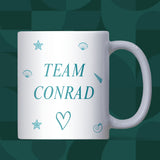 Team Conrad White Mug, Connie Baby Gift, TSITP Christmas Gift, Team Bonrad, TSITP Birthday for Friend, Conrad Fisher Gift