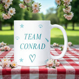 Team Conrad White Mug, Connie Baby Gift, TSITP Christmas Gift, Team Bonrad, TSITP Birthday for Friend, Conrad Fisher Gift