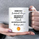 Basketball Coach Appreciation Mug, Thank You Basketball Coach Gift, End of Season Coach Present, Basketball Coach Leaving Gift, Basketball Trainer Birthday Gift, Coach Christmas Gift