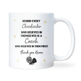 Cheerleading Coach Gift, Thank You Cheer Coach Mug, End of Season Cheer Team Gift, Cheer Coach Christmas Gift