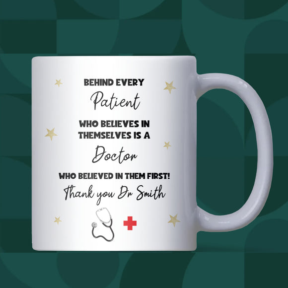 Personalised Doctor Thank you Mug, Thank You Doctor Personalised Gift, Doctor Appreciation Mug, GP Gift, Thoughtful Doctor Gift from Patient