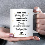 Hockey Coach Gift, Thank You Coach Mug, End of Season Team Present, Hockey Coach Christmas Gift, Hockey Coach Retirement Gift