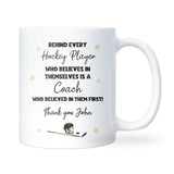 Hockey Coach Gift, Thank You Coach Mug, End of Season Team Present, Hockey Coach Christmas Gift, Hockey Coach Retirement Gift