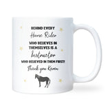 Horse Riding Instructor Gift, Thank You Equestrian Coach Mug, Riding Teacher Christmas Gift, End of Year Gift for Horse Riding Teacher