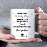 Ice Hockey Coach Gift, Thank You Coach Mug, End of Season Team Present, Ice Hockey Coach Christmas or Retirement Gift