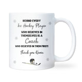 Ice Hockey Coach Gift, Thank You Coach Mug, End of Season Team Present, Ice Hockey Coach Christmas or Retirement Gift