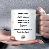Jazz Dance Teacher Thank You Mug, Dance Instructor Gift, Jazz Teacher Birthday or Christmas Present, End of Term Dance Coach Gift