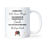 Thank You Table Tennis Coach Mug, Ping Pong Teacher Gift, Table Tennis Instructor Present, Table Tennis Coach Birthday Gift, Christmas Gift