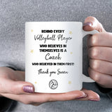 Thank You Volleyball Coach Mug, Volleyball Instructor Gift, End of Season Coach Gift, Coach Birthday Gift, Christmas Gift Volleyball Coach