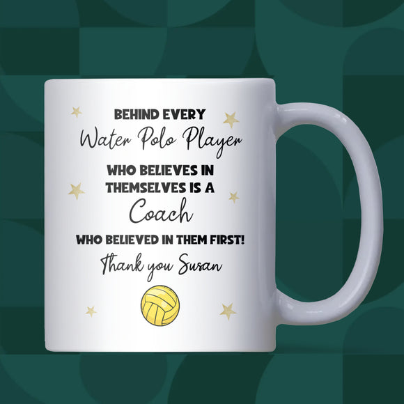Thank You Water Polo Coach Mug, Water Polo Instructor Gift, End of Term Coach Present, Water Polo Coach Birthday Mug, Christmas Gift