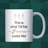 TikTok Famous Mug, Funny Social Media Gift, TikTok Creator Mug, Funny Gift for Daughter or Son, TikTok Secret Santa Gift