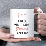 TikTok Famous Mug, Funny Social Media Gift, TikTok Creator Mug, Funny Gift for Daughter or Son, TikTok Secret Santa Gift