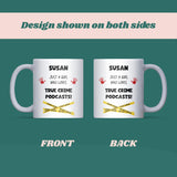 True Crime Podcast Fan Mug, Funny Gift for True Crime Lovers, Murder Mystery Mug for Her, Secret Santa True Crime Lover Gift, Podcast Gift