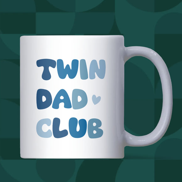 Twin Dad Club Mug, Dad of Twins Gift, Funny New Twin Dad Mug, Father’s Day Gift for Twin Dad, Christmas Gift for Dad of Twins