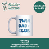 Twin Dad Club Mug, Dad of Twins Gift, Funny New Twin Dad Mug, Father’s Day Gift for Twin Dad, Christmas Gift for Dad of Twins