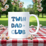 Twin Dad Club Mug, Dad of Twins Gift, Funny New Twin Dad Mug, Father’s Day Gift for Twin Dad, Christmas Gift for Dad of Twins