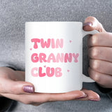 Twin Granny Club Mug, Granny of Twins Gift, Twin Grandma Mug, Mother’s Day Gift for Granny of Twins, Christmas Gift for Twin Granny
