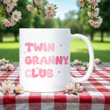 Twin Granny Club Mug, Granny of Twins Gift, Twin Grandma Mug, Mother’s Day Gift for Granny of Twins, Christmas Gift for Twin Granny