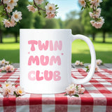 Twin Mum Club Mug, Mum of Twins Gift, New Mum of Twins Mug, Mother’s Day Twin Mum Gift, Christmas Gift for Twin Mum