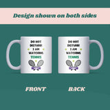 Do Not Disturb I’m Watching Tennis Personalised Mug, Funny Tennis Gift, Tennis Lover Mug, Christmas Gift for Tennis Fan, Secret Santa Tennis Mug