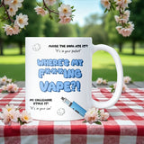 Where’s My F*cking Vape Mug, Funny Secret Santa Gift, Vape Lover Mug, Funny Vaper Present for Colleague, Daughter Funny Vaping Gift