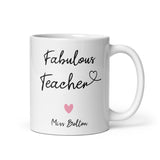 Personalised Fabulous Teacher Mug, Teacher Thank you Gift