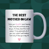 Best Mother-in-Law Mug, Christmas Gift for Mother-in-Law, Mother-in-Law Appreciation from Son in Law, Gift for Wife or Girlfriend's Parents