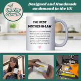 Best Mother-in-Law Mug, Christmas Gift for Mother-in-Law, Mother-in-Law Appreciation from Son in Law, Gift for Wife or Girlfriend's Parents