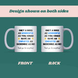 Funny Wonderful Boss Mug, Boss Leaving Gift, Secret Santa Gift for Manager, Thank You Boss Christmas Present