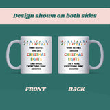 Work Besties Are Like Christmas Lights Mug, Funny Work Bestie Christmas Gift, Secret Santa for Colleague, Office Xmas Mug