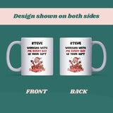 Working With Me Is Your Gift Personalised Mug, Funny Colleague or Boss Secret Santa, Team Christmas Gift, Colleague Appreciation Gift